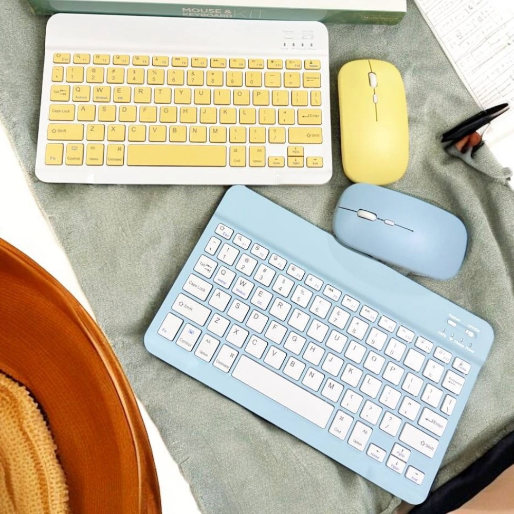 MINI TECLADO Y MOUSE CON CONEXIÓN BLUETOOTH